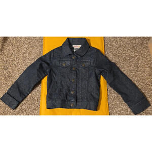 WonderKids Youth Girl's Denim Jacket 4T - Blue Cotton Blend